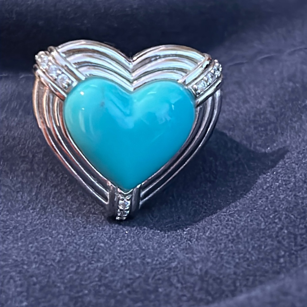 New in box Judith Ripka torquoise ring